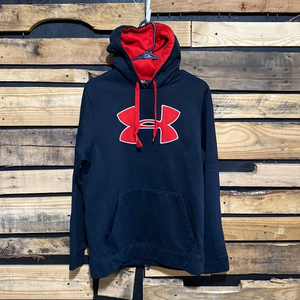 Under Armour Black & Red Hoodie Size Small‎